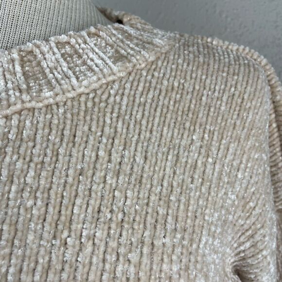 Aerie Gold Metallic Sweater Size XS EUC - Picture 3 of 7